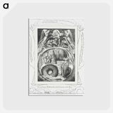 アートポストカード-Behemoth and Leviathan - ウィリアム ブレイク Postcard.