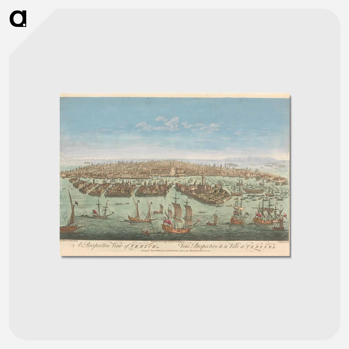 アートポストカード-A Perspective View of Venice
 - イェール大学アートギャラリー Postcard.