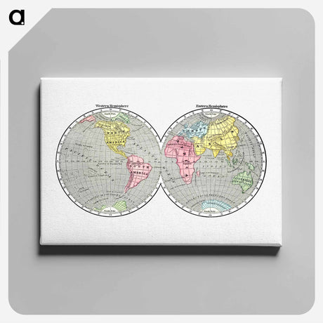 アートパネル-World Map from A System of Geography, for the use of Schools
 - 大英図書館 Canvas.
