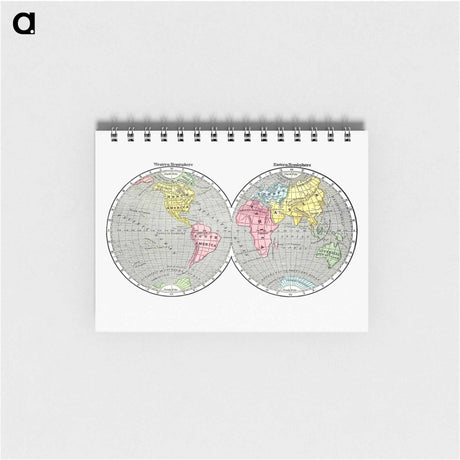 アートメモ帳-World Map from A System of Geography, for the use of Schools
 - 大英図書館 Memo.