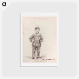 アートポストカード-Boy in the Country - クロード モネ Postcard.