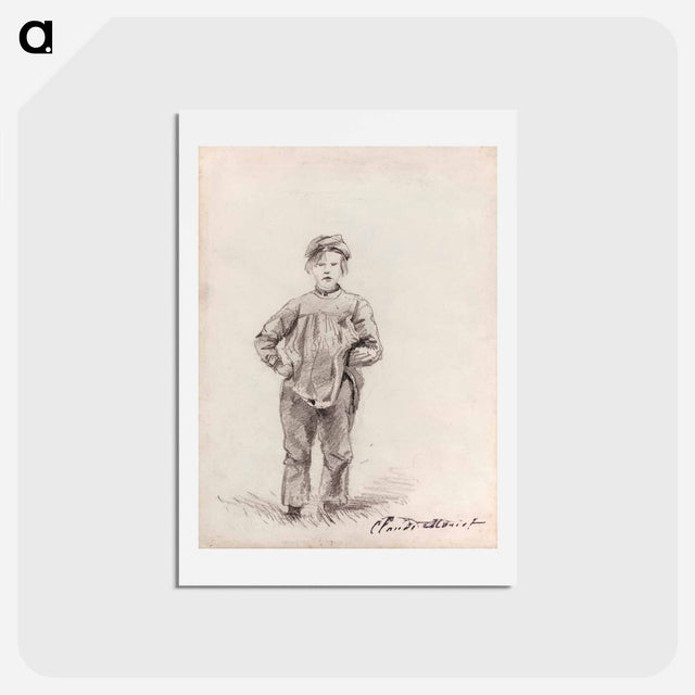 アートポストカード-Boy in the Country - クロード モネ Postcard.