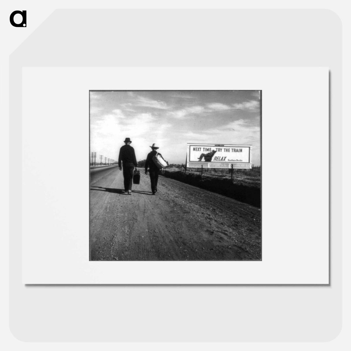 Toward Los Angeles, California - Dorothea Lange Poster.