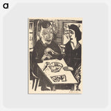 アートポストカード-Old and Young Woman - エルンスト ルートヴィヒ キルヒナー Postcard.