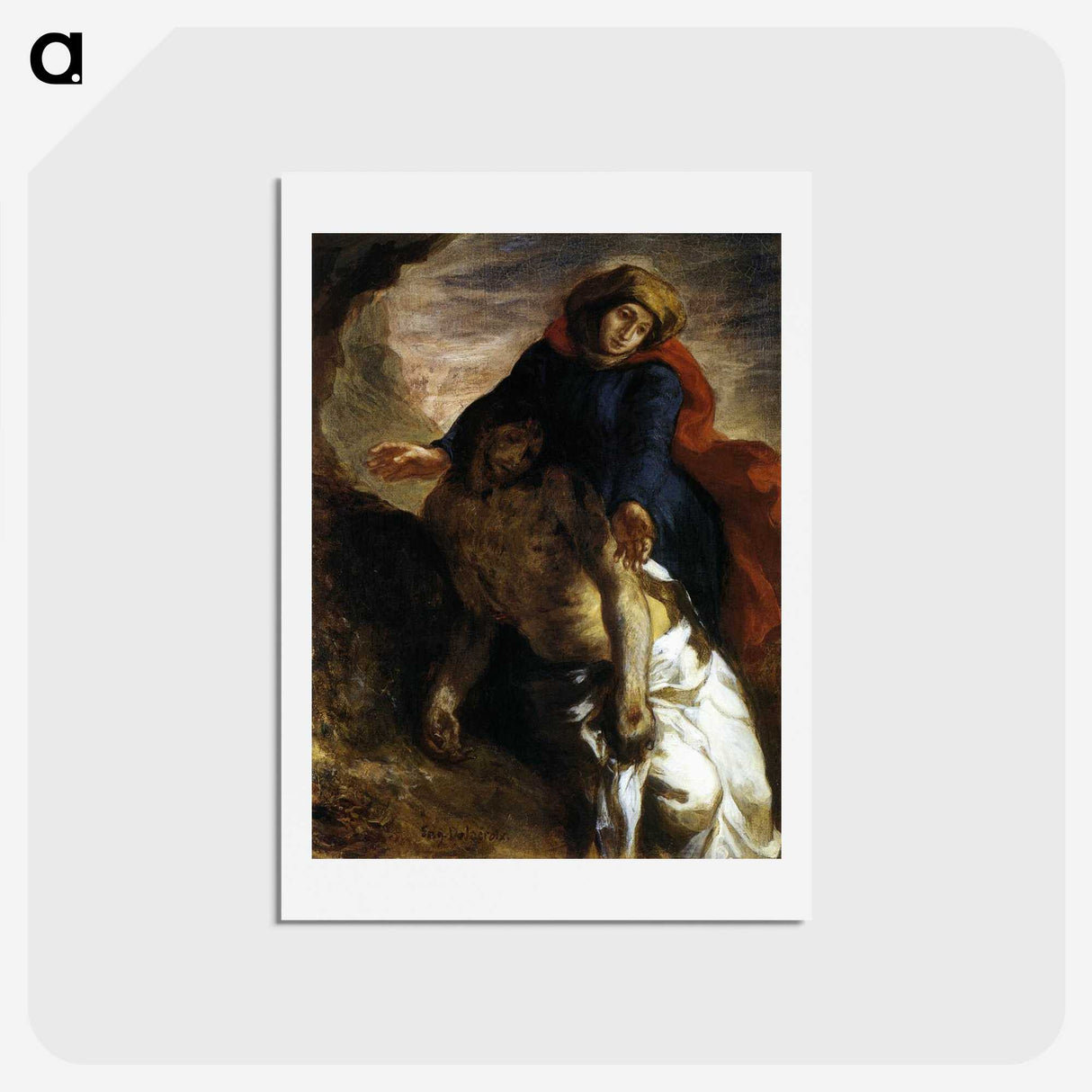 3-47_Eugene-Delacroix_hagaki