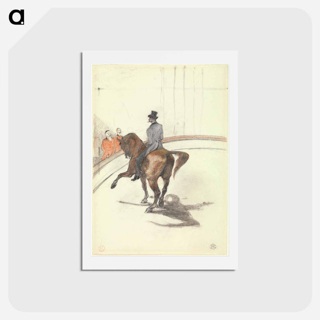 アートポストカード-At the Circus: The Spanish Walk - アンリ ド トゥールーズ ロートレック Postcard.