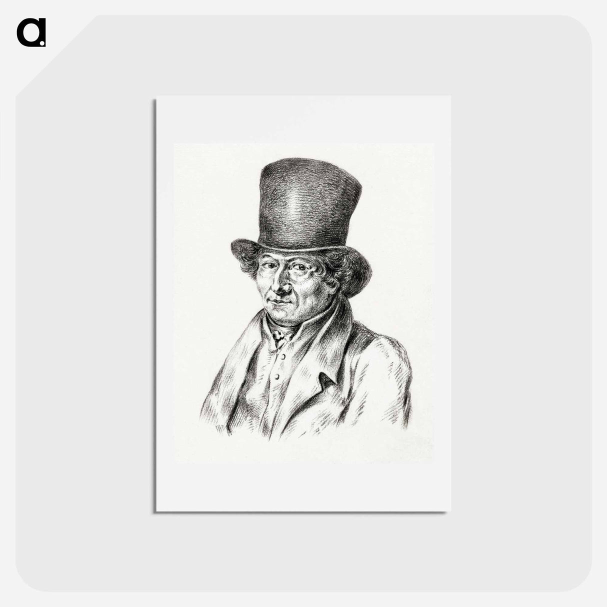 アートポストカード-Self-portrait of Jean Bernard - ジャン ベルナール Postcard.