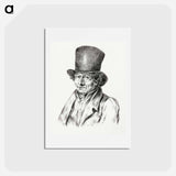 アートポストカード-Self-portrait of Jean Bernard - ジャン ベルナール Postcard.