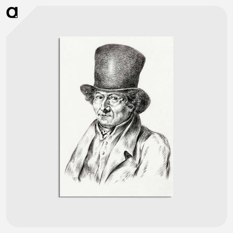 アートポストカード-Self-portrait of Jean Bernard - ジャン ベルナール Postcard.