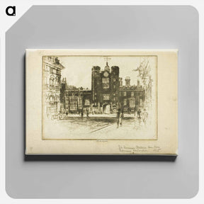 アートパネル-Saint James' Palace, from Saint James' Street
 - ジョセフ ペネル Canvas.