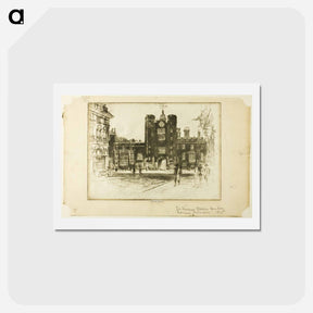 アートポストカード-Saint James' Palace, from Saint James' Street
 - ジョセフ ペネル Postcard.