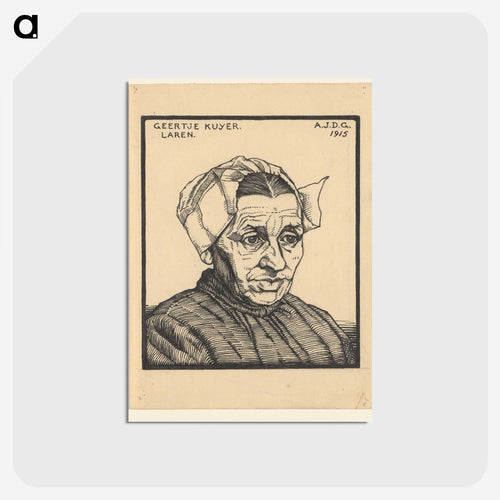 ゲルティ・クイヤーの肖像 - ユリー デ フラーハ Postcard.