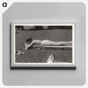 アートパネル-Woman Tanning
 - セントルイス美術館 Canvas.