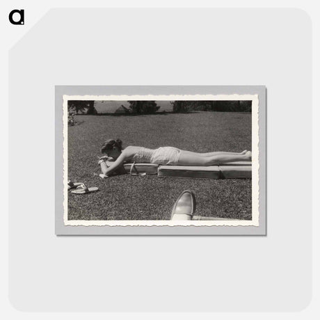 アートポストカード-Woman Tanning
 - セントルイス美術館 Postcard.
