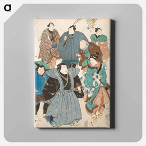 アートパネル-Celebrating Spring - 歌川 国芳 Canvas.