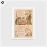 アートポストカード-The Little Girl Found - ウィリアム ブレイク Postcard.