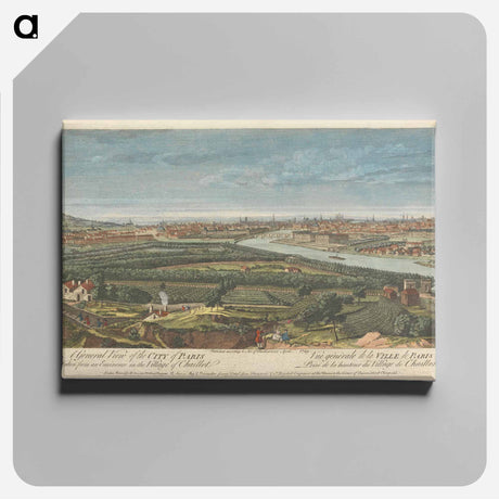 アートパネル-A General View of the City of Paris taken from an Eminence in the Village of Chaillot
 - イェール大学アートギャラリー Canvas.
