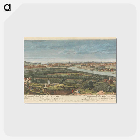 アートポストカード-A General View of the City of Paris taken from an Eminence in the Village of Chaillot
 - イェール大学アートギャラリー Postcard.