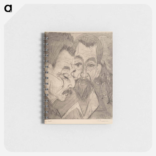 Two Peasant Heads - Ernst Ludwig Kirchner Memo.