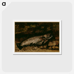 アートポストカード-The Trout - ギュスターヴ クールベ Postcard.
