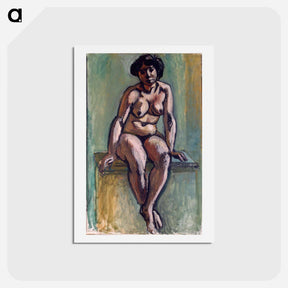 アートポストカード-Seated Woman - アンリ マティス Postcard.