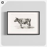 Standing cow - ジャン ベルナール Poster.