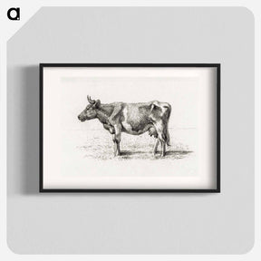 アートポスター-Standing cow - ジャン ベルナール Poster.