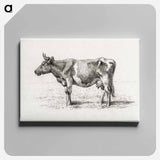 アートパネル-Standing cow - ジャン ベルナール Canvas.