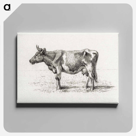 アートパネル-Standing cow - ジャン ベルナール Canvas.