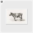 アートポストカード-Standing cow - ジャン ベルナール Postcard.