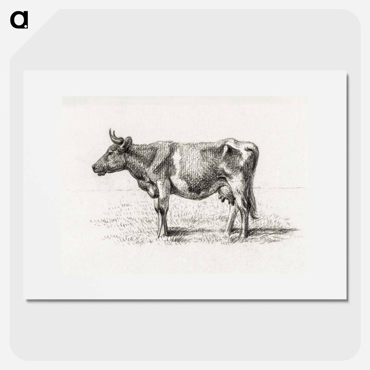 Standing cow - ジャン ベルナール Poster.