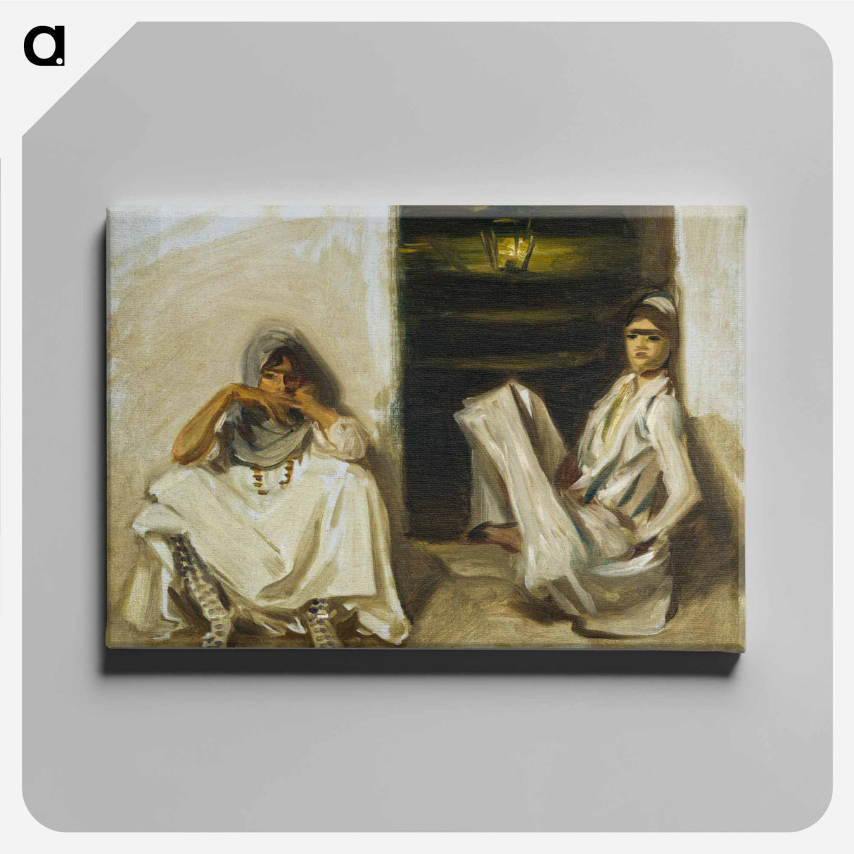 Two Arab Women - ジョン シンガー サージェント Canvas.