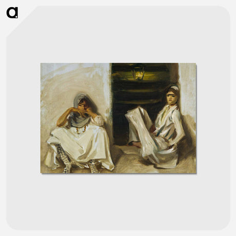 アートポストカード-Two Arab Women - ジョン シンガー サージェント Postcard.
