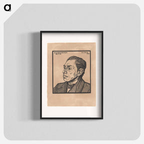 アートポスター-Portret van Hendricus Petrus Bremmer by Julie de Graag - ユリー デ フラーハ Poster.