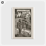 アートポストカード-Nave nave fenua (Delightful Land) - ポール ゴーギャン Postcard.
