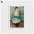 アートポストカード-Portrait of Jeanne Durand-Ruel - ピエール オーギュスト ルノワール Postcard.