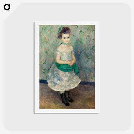 アートポストカード-Portrait of Jeanne Durand-Ruel - ピエール オーギュスト ルノワール Postcard.