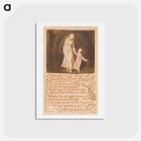 アートポストカード-The Little Boy Lost - ウィリアム ブレイク Postcard.