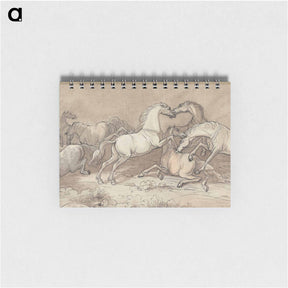 アートメモ帳-A Group of Eight Horses Fighting
 - イェール大学アートギャラリー Memo.