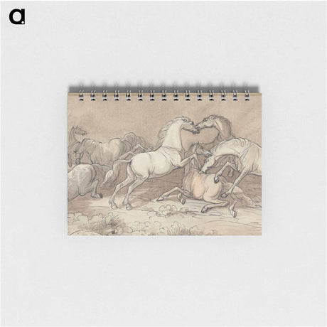 アートメモ帳-A Group of Eight Horses Fighting
 - イェール大学アートギャラリー Memo.