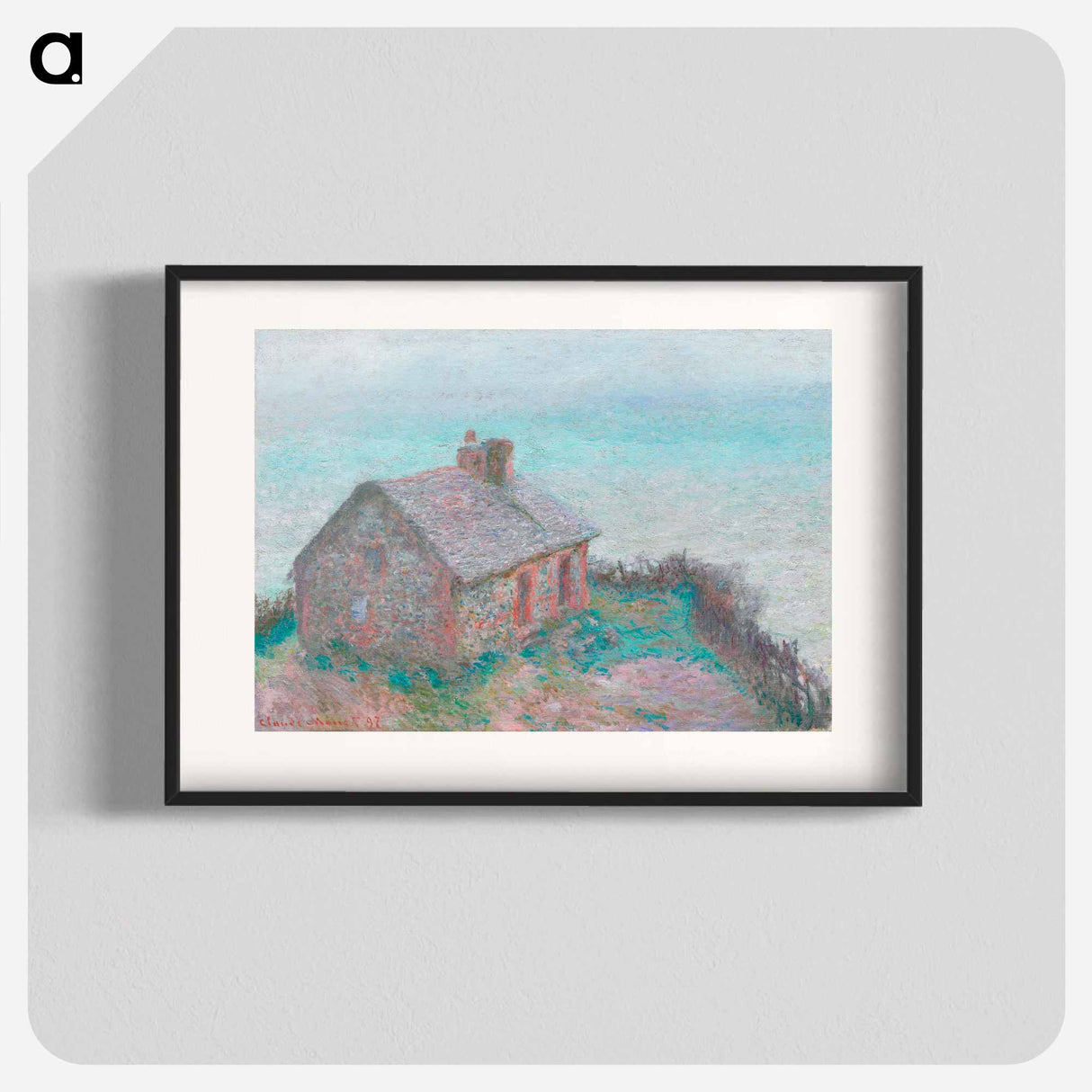 The Customs House at Varengeville - Claude Monet Poster.