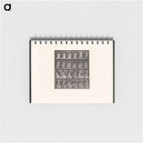アートメモ帳-Woman with Fan and Handkerchief
 - エドワード マイブリッジ Memo.