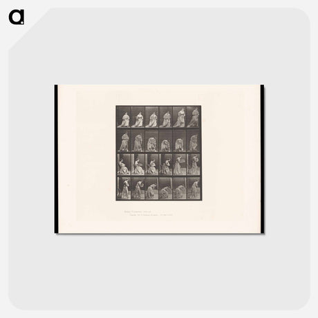 アートポストカード-Woman with Fan and Handkerchief
 - エドワード マイブリッジ Postcard.