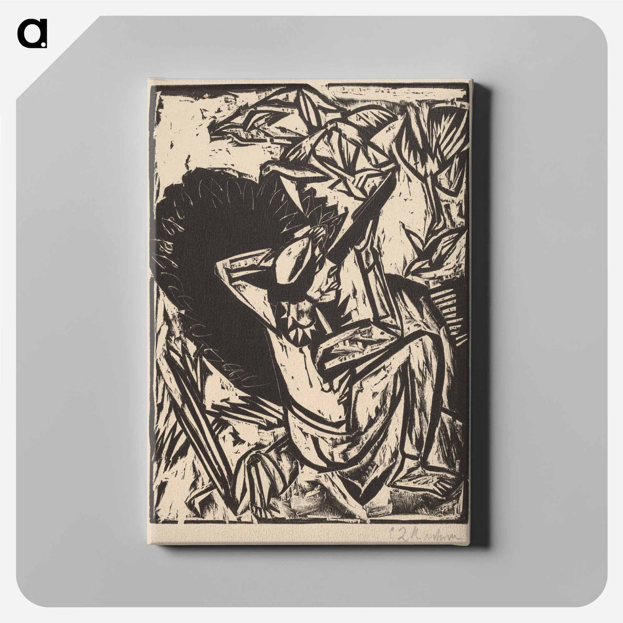 アートパネル-The Gull Hunter - エルンスト ルートヴィヒ キルヒナー Canvas.