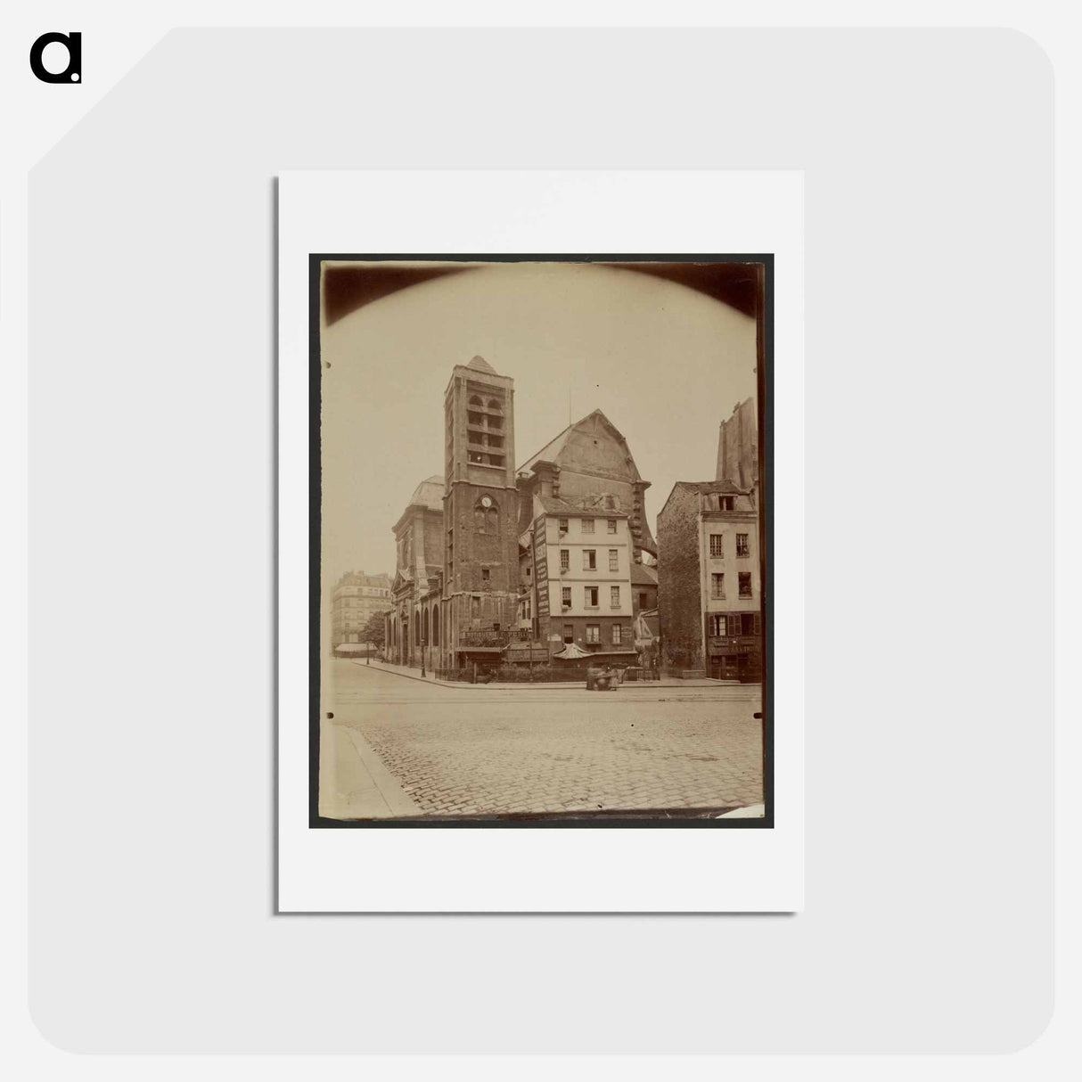 アートポストカード-Sainte-Nicolas du Chardonnet
 - ウジェーヌ アジェ Postcard.