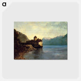 Chateau du Chillon - ギュスターヴ クールベ Postcard.