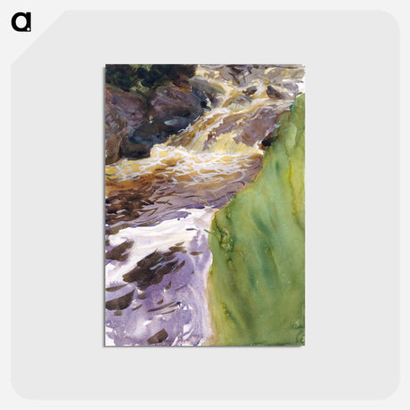 アートポストカード-Rushing Water - ジョン シンガー サージェント Postcard.