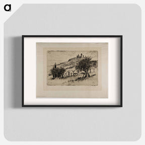 アートポスター-Towers of San Gimignano, Outside the Walls
 - ジョセフ ペネル Poster.