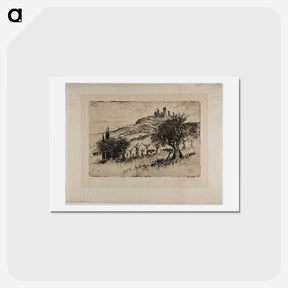 アートポストカード-Towers of San Gimignano, Outside the Walls
 - ジョセフ ペネル Postcard.