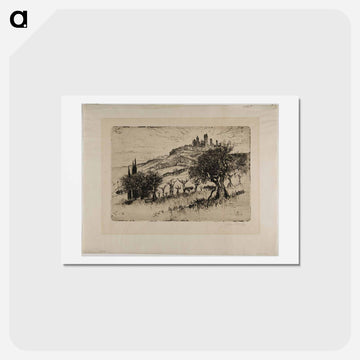 Towers of San Gimignano, Outside the Walls
 - ジョセフ ペネル Postcard.